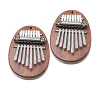 OFFSCH 2piezas Piano De Pulgar De Madera Maciza Mini Pianos Kalimba De Teclas Instrumento De Dedo Para Principiantes Para Obsequio De Cumpleaños De Navidad