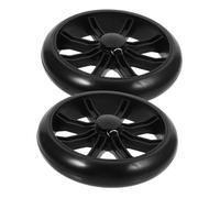 OFFSCH 2piezas Ruedas De Recambio para Carrito Compra Resistentes Desgaste y Pinchazos Estructura Firme para Estabilidad y Fácil Maniobra Espacios Estrechos