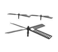 OFFSCH 3 Aspas De Ventilador De Molino De Viento: Faro Solar De Plástico para Decoración De Jardín, Aspas De Molino De Viento Impermeables para Exteriores, para Patio, Césped.