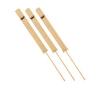 OFFSCH 3piezas Juguete Silbato para Pájaros de Bambú Instrumento Musical para Juguete Silbato Deslizante para Aire y Entretenimiento Familiar