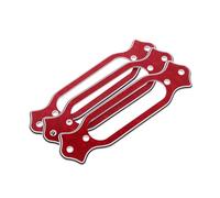 OFFSCH 3piezas Pastillas De Bobina Simple Cubiertas Rojas Anillos Montaje Humbucker Accesorios Guitarra Eléctrica