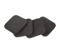 OFFSCH 4 Piezas Almohadillas de Goma Antideslizantes para Gimnasio de Protectores de Suelo Resistentes Golpes y Arañazos para Cinta de Correr Piano y Equipo Fitness Casa