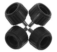 OFFSCH 4 Piezas Amortiguadores para Báscula Electrónica, Repuesto para Plataforma, Pies de Escala 30kg M6, Accesorio Industrial Compacto de Goma y Hierro