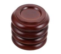 OFFSCH 4 Piezas estera de piano patas de madera protector de piso de piano de pies de cama tratamiento de pad de piano pads de piano deslizadores de piano Eva Coffee