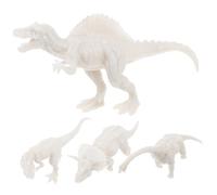 OFFSCH 4 Piezas Kit de Pintura de Dinosaurios Juguetes Educativos para Manualidades Creativas DIY con de Tiranosaurio Triceratops Brachiosaurus y Stegosaurus para