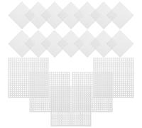 OFFSCH 40 Piezas Plastic Mesh Sheet Square Grid For Needlepoint Embroidery Cross Stitch DIY Bag Making And Patchwork Crafts