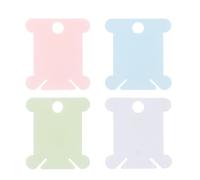 OFFSCH 400 Soportes para Hilo de Coser de Plástico para Mejor Almacenamiento y Organización, Accesorios de Costura 100 Piezas por Paquete Ideales para Bordado y Máquina Color Aleatorio