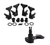 OFFSCH 4piezas De Afinación Selladas Para Eléctrico Lr Con De Montaje y De Para Acústico y Eléctrico Negro Round