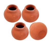 OFFSCH 4piezas Mini Macetas de Cerámica para Plantas Flores y Cactus para Jardín de Hadas y Decoración de Escritorio