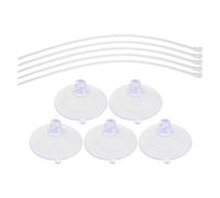 OFFSCH 5 estabilizadores para Parque Infantil: fijación con Ventosa, Base de Apoyo, Clips de Ventosa y Bridas, Anclaje de Pared de Seguridad para Puertas de bebé, Vallas, armarios y estantes.