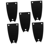 OFFSCH 5 Piezas Repuestos De Guitarra Cubierta Del Alma De La Guitarra Negra Accesorios Para Bajo Cubiertas De Alma En Forma De Campana Plato De Cuello Eléctrica Black