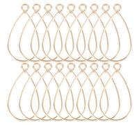 OFFSCH 50 Colgantes de Bisel Abierto en Kc Oro, Accesorios de Joyería de Bricolaje, Colgantes Gota de Agua 20x15 Mm para Hacer Pendientes y Pulseras, Amuletos Livianos para Manualidades