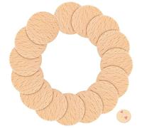 OFFSCH 50 piezas Discos de Madera Redondos sin Terminar para Manualidades Bricolaje Rodajas Naturales Pulidas de Madera de Haya para Pintura y Decoración DIY