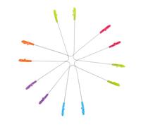 OFFSCH 6 piezas Pinzas de Cocina para Acero Inoxidable y Silicona Utensilios Prácticos para Fiestas Infantiles y Uso Familiar para Servir Alimentos Hielo Postres y Verduras