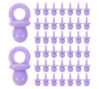 OFFSCH 60 chupetes en miniatura para bebé: accesorios para chupetes de baby shower, dijes de resina para hacer joyas y manualidades.