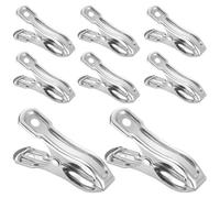 OFFSCH 60 pinzas de invernadero de acero inoxidable para fijar cubiertas de plantas, redes de sombreado y lavandería, jardín y hogar