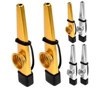 OFFSCH 6piezas Kazoos De Metal Instrumento Musical Guitarra Ukelele Acompañamiento Para Kazoo Pequeño De Práctica Para Adultos