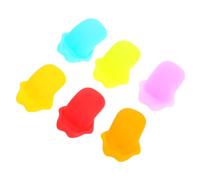 OFFSCH 6piezas Marcadores De Vino Reutilizables De Silicona para Copas Forma De Lengua Coloridos