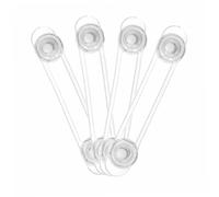 OFFSCH 8 Cierres de Seguridad Transparentes para Bebés Cinturón Suave de 165 CM Adhesivos Resistentes para Armarios y Cajones a Prueba de Multiusos para Protección Infantil