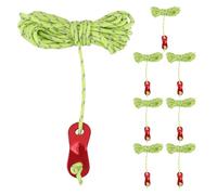 OFFSCH 8 Cuerdas para Acampar Al Aire Libre Tensores para Carpas Cuerdas Reflectantes para Escalada Al Aire