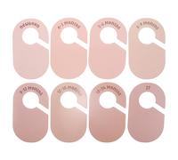 OFFSCH 8 divisores de Armario para bebés y niños pequeños, Organizador de guardería, Tarjetas divisorias, Etiquetas de Ropa, divisores de Papel Unisex para Perchas.