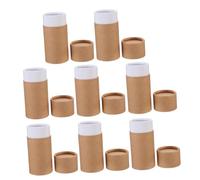 OFFSCH 8 piezas Unidades Tubos de con Tapas Caja Cilíndrica de Papel para Almacenamiento de Botellas de Aceite Esencial y Pequeños Objetos Resistente y Portátil para Infusiones y