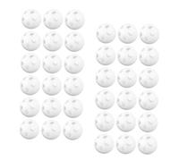 OFFSCH 80 Piezas Sonajeros Insertos para Juguetes de Niña Bolas Blancas de Plástico para Ruido DIY Repuestos para Muñecos de Peluche Campanas para Agitar Infantiles Accesorios para