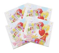 OFFSCH 80hojas Servilletas Desechables Para Cumpleaños Fiestas De Pequeñas y Personalizadas