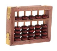 OFFSCH Ábaco De Madera para Cálculo Mental Niños, Cuentas De Haya 5 Columnas, Herramienta Educativa Portátil, Juguete Aprendizaje Matemáticas, Obsequio Compacto