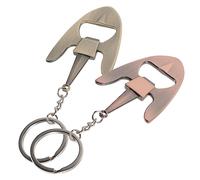 OFFSCH Abridor De Botellas De Cerveza Llavero De Metal 2 Piezas Tamaño Compacto Diseño Resistente Portátil Para Fiestas y Uso Diario