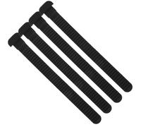 OFFSCH Accesorios para Snowboard y Patines Correas de fijación PVC Negro 4 Unidades con Tornillos, mejorando el Rendimiento en Actividades al Aire Libre