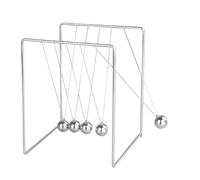 OFFSCH Adorno Newton de Acero Inoxidable Cuadrado para Escritorio Herramienta de Experimento Dinámico Educativa Equilibrio y Energía Decoración para Hogar y Oficina Mediano