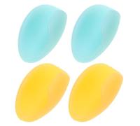 OFFSCH Almohadillas Protectoras Pulgar y Dedos de Flauta 4 Piezas de Silicona Suave Colores Azul Claro y Amarillo Soporte Antideslizante para Músicos Accesorio Cómodo para