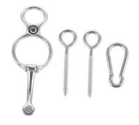 OFFSCH Anilla para Atar Caballos Inoxidable Anillo y Duradero Equipo Sólido para Establos y Exteriores