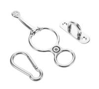 OFFSCH Anillo de Atado para Caballos de Acero Inoxidable Resistente Equipo de Entrenamiento Ecuestre con Bocado y Estribo para Establos y Manejo Diario