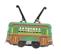 OFFSCH Autobús de Juguete Retro de Metal Fundido Vehículo de Fricción para Niñas Diseño de Doble Piso para Nostalgia Años Juguete Coleccionable y Decorativo
