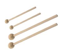 OFFSCH Baquetas De Madera Cabeza Redonda Para Percusión, 2 Pares (10,7 Cm y 15,5 Cm), Accesorio Para Instrumentos De Percusión, Práctica Musical En Conciertos y Estudios