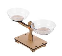 OFFSCH Báscula de Madera para Educativo de Equilibrio y Matemáticas Juguete Didáctico para Desarrollar Creatividad y Coordinación para Aprendizaje Temprano