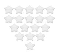 OFFSCH Bolas de Adorno Navideñas Transparentes de Plástico Irrompible Forma de Estrella de 103x103x43 Mm, Juego de 18 Unidades Rellenable para Manualidades y Decoración de Árbol