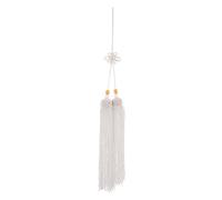 OFFSCH Borla Decorativa de Tejido Blanco para Espada de Taichi, Accesorio Tradicional Chino para Entrenamiento y Representaciones de Combate
