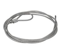 OFFSCH Cable para encordar Redes de aro de Baloncesto, 180 cm, con Hebilla Ajustable, Acero Recubierto, Ideal para Aros y tableros en Uso Indoor y Outdoor