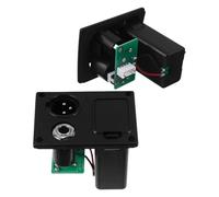 OFFSCH Caja de Batería para Pastilla de Guitarra 9v con Conector Xlr 635 MM Carcasa Resistente y Compacta Accesorio para Sistemas de Audio Profesionales
