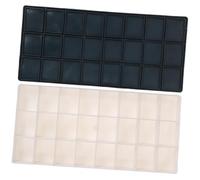 OFFSCH Caja de Pintura de Plástico con Pozos Profundos y Tapa Hermética para Acuarelas Gouache Acrílicos y Óleos Ligera y Sellada para Mantener Húmeda la Pintura y Evitar de Colores con