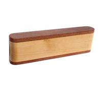 OFFSCH Caja para Bolígrafos de Madera Vintage 1 Ranura Multicolor para Obsequio Estudiantes y Oficina Organizador Portátil Uso Escolar y Presentación Especial