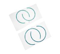 OFFSCH Calcomanía de Roseta para Orificio de Sonido de Guitarra Clásica, Adhesivo Autoadhesivo Fácil de Usar, 4 Piezas para Guitarras de 38 y 41 Pulgadas