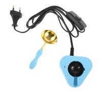 OFFSCH Calentador de Sello de Cera Eléctrico con Cuchara Horno de Fusión Vintage para Sellos Lacre Set Portátil para Manualidades y Regalos Compatible con Voltaje