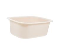 OFFSCH Cambiador de Bañera para Niño Portátil, Palangana de Plástico Engrosada, Tamaño Compacto, Color Marfil, Uso en Mesa de Baño para Bebés, Ligero y Reutilizable, Accesorio Práctico