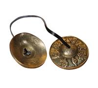 OFFSCH Campana Tingsha De Cobre Para Ceremonias Religiosas Y Yoga Par De Platillos Y Carillones
