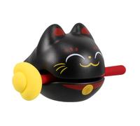 OFFSCH Cartoon Cat Lucky Wooden Fish Drum Percussion Instrument Baby Musical Instrumentos De Juguete De Juguete En Forma De Gato Bloque De Ritmo De Ornamismo Interior Con