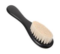 OFFSCH Cepillo para Niña y Pequeño Masajeador de Cabelludo Suave Exfoliante Práctico para Recién Nacidos Cepillo de Baño para Ducha y Cuidado del Cabello Color Negro Pequeño